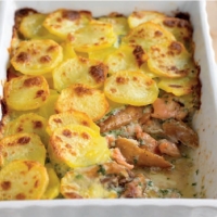 Canadian Smoked Fish and Anchovy Gratin Dinner