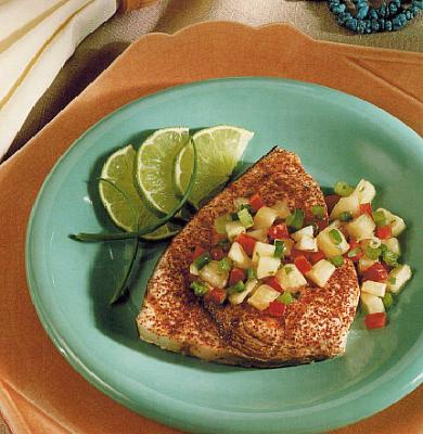Brazilian Grilled Swordfish with Pineapple Salsa BBQ Grill