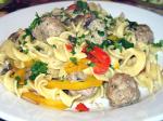 Italian Meatballs With Peppers recipe