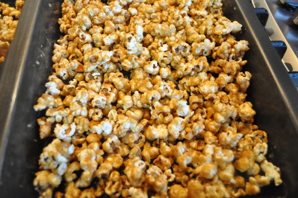 American Halloween Caramel Corn Dessert