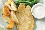 Crumbed Fish With Wedges Recipe recipe