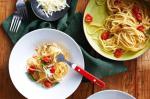 Italian Garlic Olive Oil and Tomato Pasta Recipe Appetizer