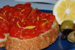Spanish Spanish Tomato and Garlic Bread Appetizer