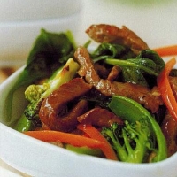 Chinese Marinated Beef with Vegetables Appetizer