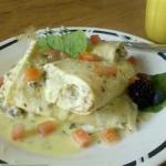 American Crepes with Spinach Bacon and Mushroom Filling Recipe Appetizer