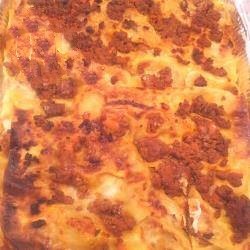 American Lasagna with Meat Sauce Scented Dessert