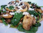 American Sauteed Spinach With Mushrooms and Garlic Appetizer