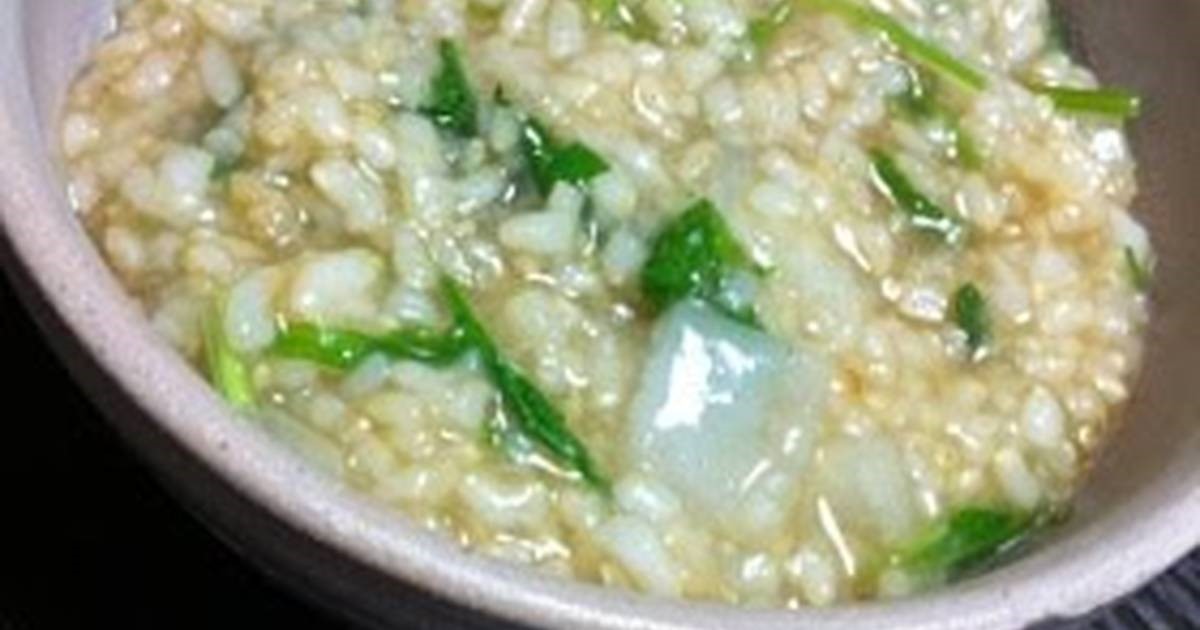 American Brown Rice Porridge with the Seven Herbs of Spring 1 Dinner