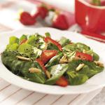 American Strawberry Spinach Salad with Raspberry Dressing Appetizer