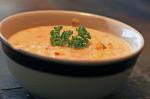 American Healthier Corn and Crab Bisque Appetizer
