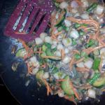 American Scallop and Vegetable Stir-fry Alcohol