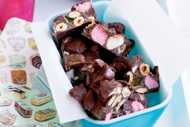 American Jewelled Rocky Road Recipe Dessert