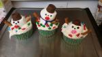 American Christmas Snowman Cupcakes Dessert