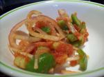 American Winter Onion and Tomato Salad Appetizer