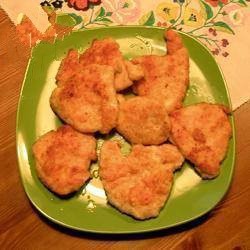 American Breaded Chicken Escalopes Appetizer