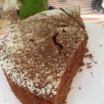 British Chocolate Nut Cake with Quark Dessert