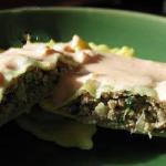 Spinach Foot Bags with Gorgonzola Cheese Cream Sauce recipe