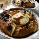 American Clafoutis with Apples and Chocolate Dessert