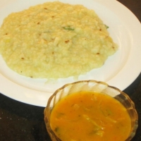 Indian Milk Pongal Breakfast