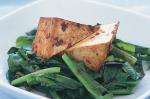 Australian Seared Chilli Tofu With Asian Greens Recipe Appetizer