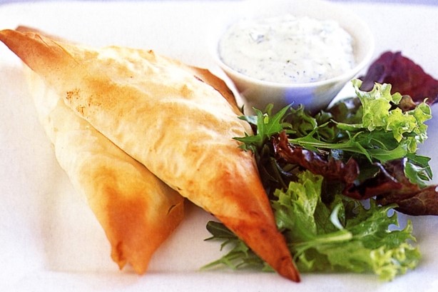 British Filo Lamb Triangles Recipe Appetizer