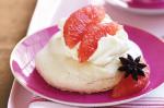 British Vanilla Meringues With Star Anise Grapefruit Recipe Dessert