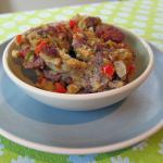 British Andouille Sausage and Corn Bread Stuffing 1 Appetizer