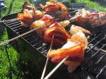 British Baconwrapped Shrimp With Chipotle Barbecue Sauce BBQ Grill