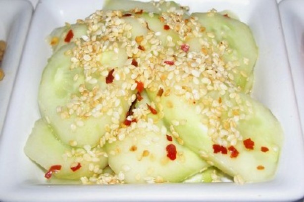 Chinese Asian Sesamecucumber Salad Dinner