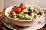 American Warm Nicoise Pasta Salad Recipe Appetizer