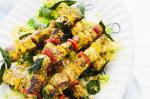Moroccan Chermoula Fish Kebabs With Couscous Recipe Appetizer