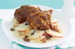 Moroccan Lamb Shanks With Apple And Almond Couscous Recipe Dinner