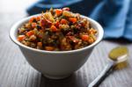 British Beet Greens Bulgur With Carrots and Tomatoes Recipe Appetizer
