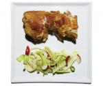 Canadian Braised Crisp Pigs Feet With Radish and Shavedvegetable Salad Recipe Appetizer