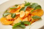 Canadian Persimmon and Orange Salad Recipe Dessert