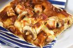 American Bbq Chicken And Mushroom Pizza Recipe Dinner