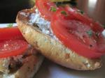 American Bruschetta With Tomatoes Blue Cheese and Pecans Dinner