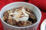 British Quinoa and Barley Breakfast Porridge Dessert