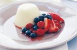 American Coconut Panna Cotta With Mixed Berries Recipe Dessert