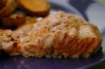 American Orange Marmalade Marinated Salmon Chicken or Pork Dinner