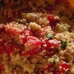 American Couscous Salad with Tomato and Basil Recipe Appetizer