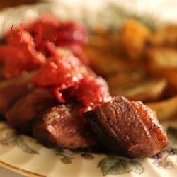 Chinese Duck Breast with Red Fruit 3 Dessert