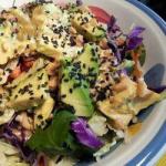 Chinese Healthy Coleslaw with Avocado Appetizer