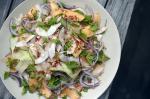 American Crab and Cantaloupe Salad with Ginger and Mint Dressing Recipe Appetizer