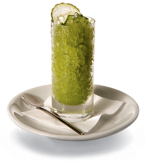 British Cucumber and Sake Granita Recipe Appetizer