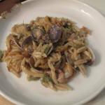 American Cavatelli with Clams and Asparagus Dinner
