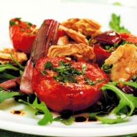 Canadian Baked Tomatoes and Tuna Salad Appetizer