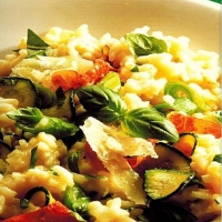 Italian Risotto with Zucchini Ham and Parmesan Dinner