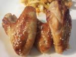 American Chicken Wings With Honey Soy and Sesame Appetizer