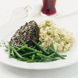 American Pepper Steak with Leek Mash Appetizer